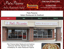 Tablet Screenshot of pizzaparkwood.com